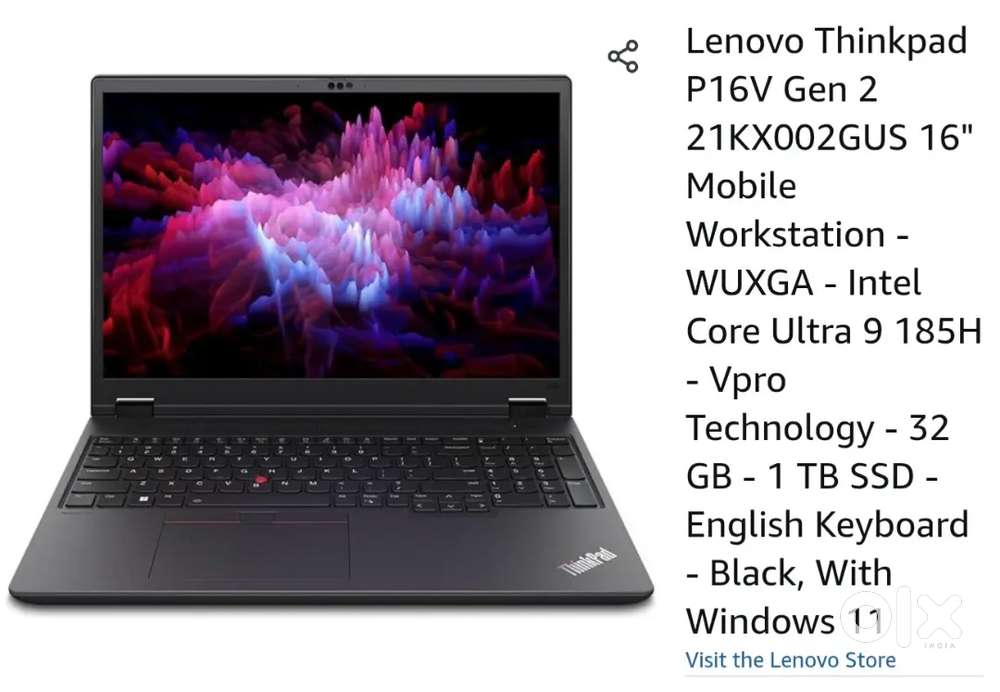 Lenovo thinkpad p16v gen 2 21KX002GUS 16
