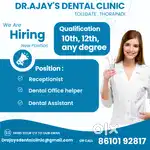 Clinic assistant,  receptionist,  attender
