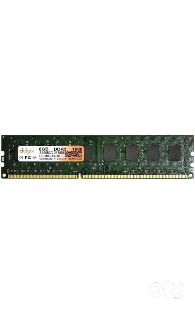 8GB DDR3 1600Mgz RAM