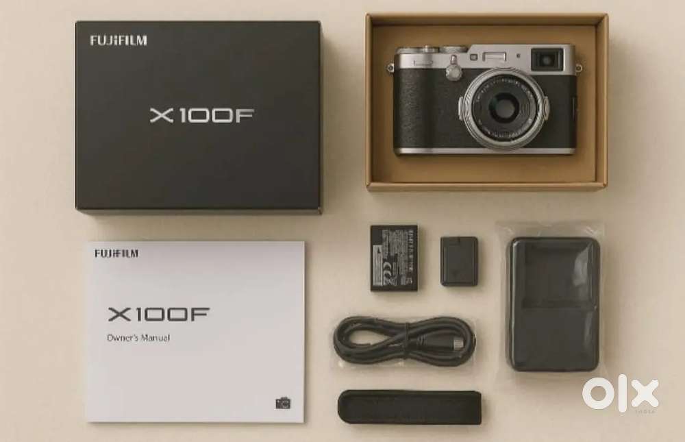 Fuji X100F 24.3 Silver Digital Point-and-Shoot Camera