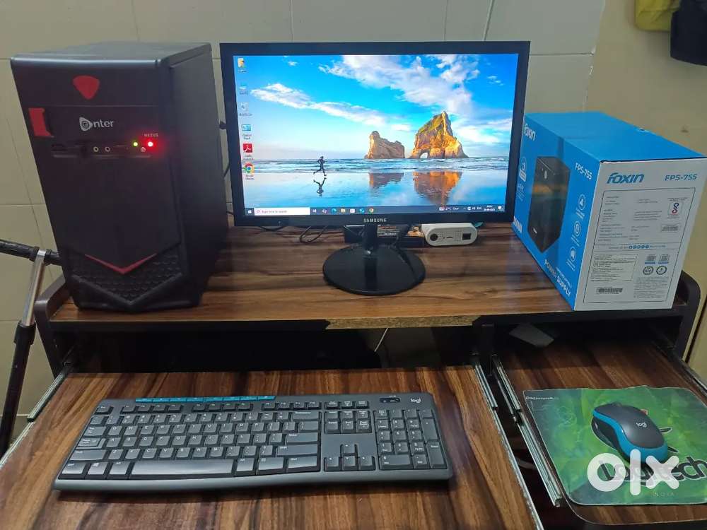 Desktop Computer i5 4GB RAM 250GB SSD Wi-Fi & Bluetooth + New UPS