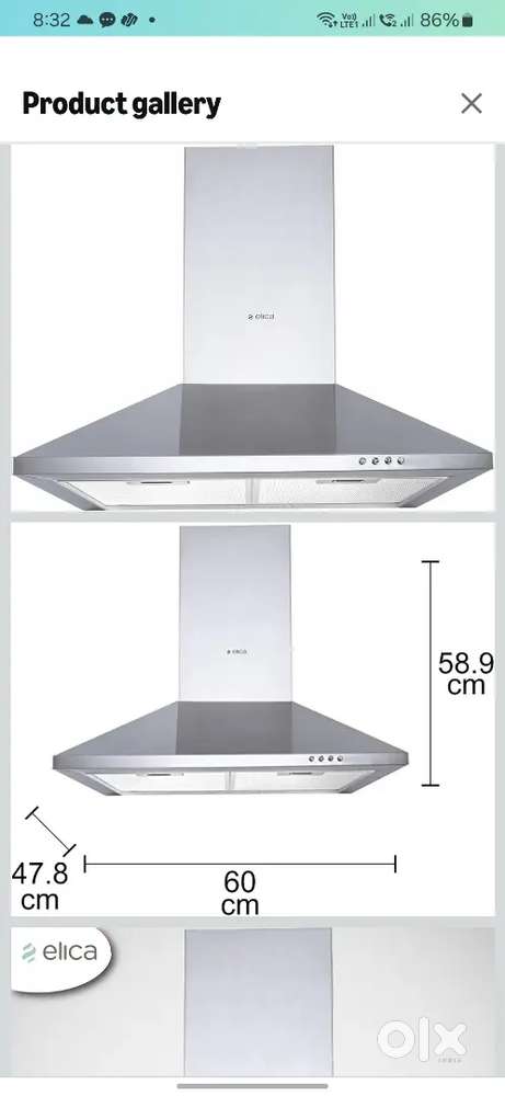 Elica chimney for sale