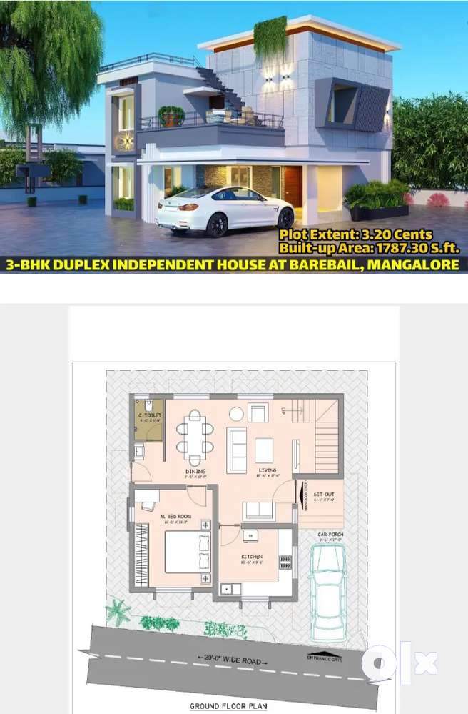 3bhk duplex villa for sale in vyasanagara barebail