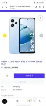 Redmi12 5G 8/256 storej bil box available