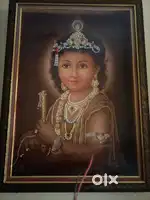 Krishna photo with glass frame