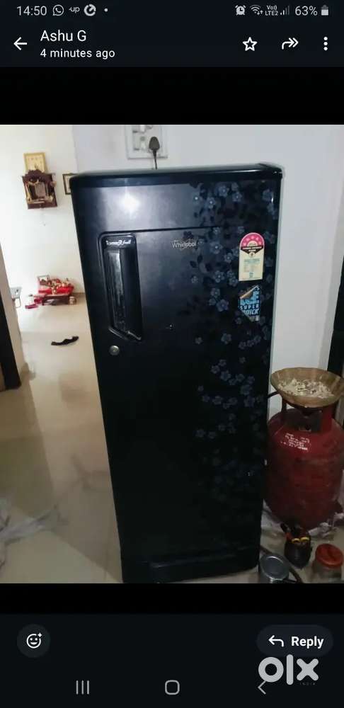 Whirlpool Fridge 195 liter capacity