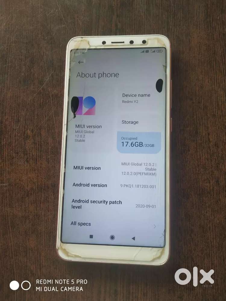 Redmi Y2.4G.3GB.32GB. good working