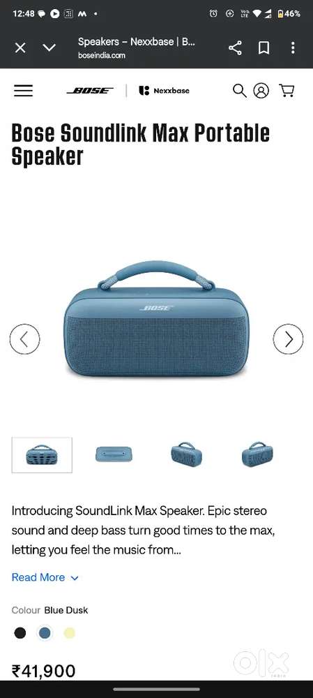 Bose soundlink max portable speaker