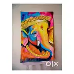 Big Ganesh jii painting with frame