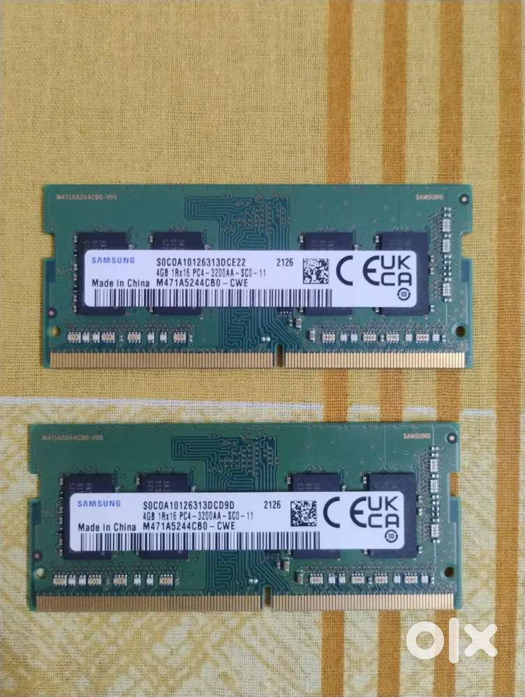 8 gb RAM = 2 * 4 gb RAM ddr