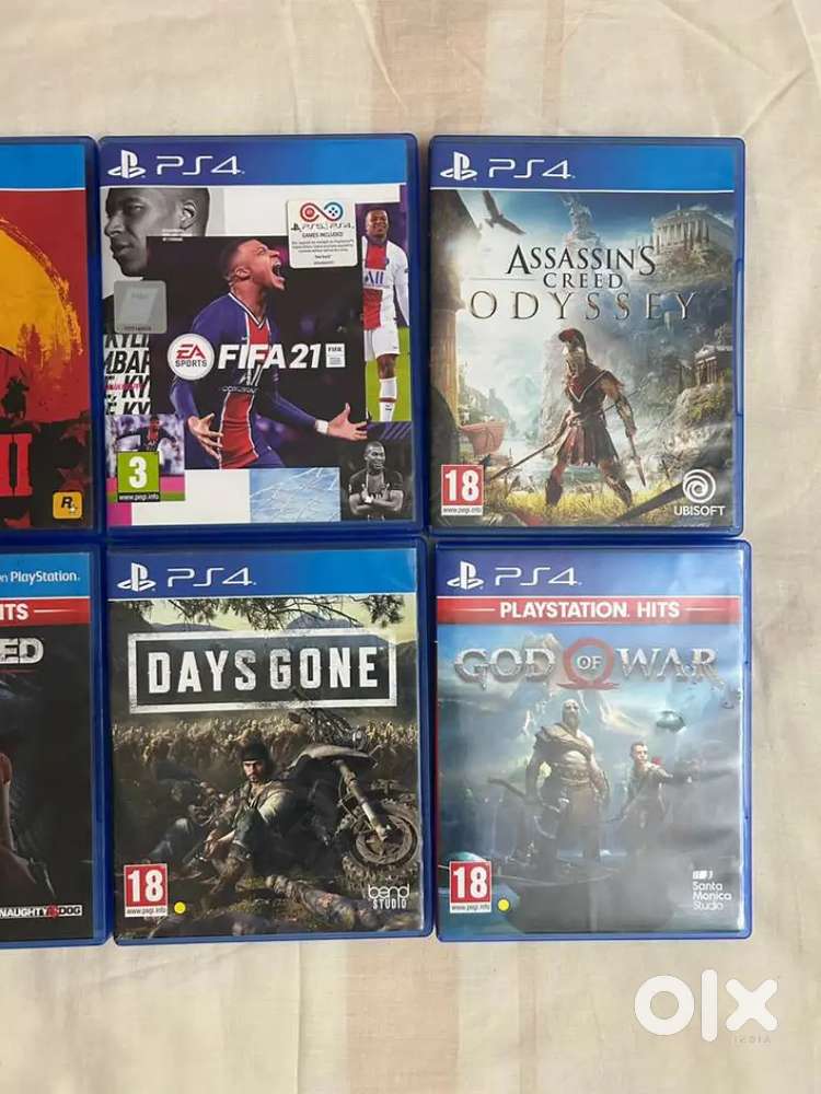 8 PS4 game CDs for offer sale!!