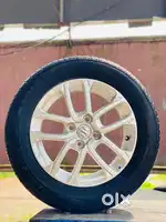15 Inch Maruthi Genuine 4 Alloys& 185/65/15 4 Used Dunlop Tyers