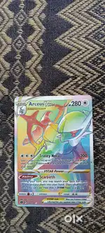 Pokemon real card(Arceus V star)
