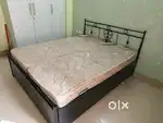 1 Double Bed with Mattress and 2 Single Bed and One 3 seater Sofa
