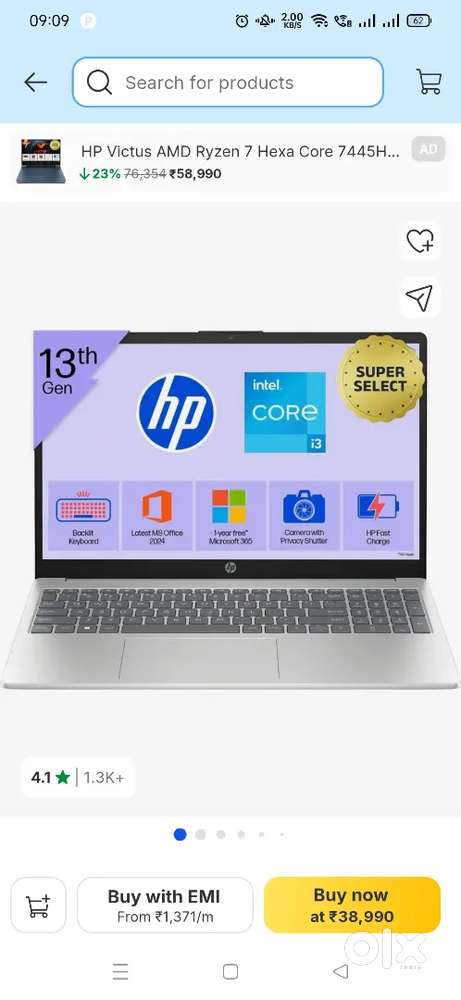 HP Laptop Brand New Condition