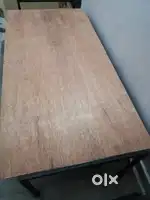 Folding cot, folding table, chair, folding side shelf. six months old