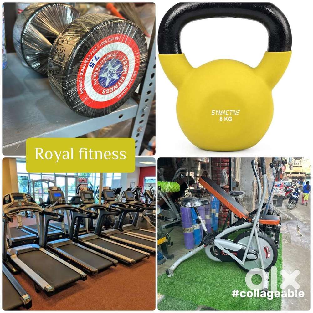 All gym exercise cycle and treadmill available