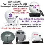 AIRTEL DTH ! TATÀ ! SUNDIRECT ! PLÀY ! DISHTV ! VIDEOCON D2H ! LED TV