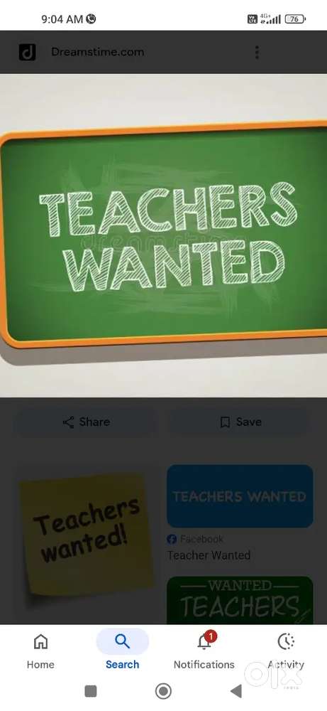 Wanted teachers