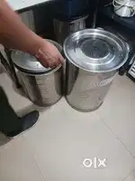 Stainless steel storage drums for storing