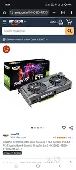 I sell my inno3g rtx 3060 12gb graphics card