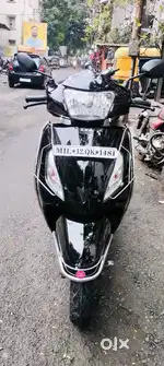 A TVS Jupiter bike is good condition