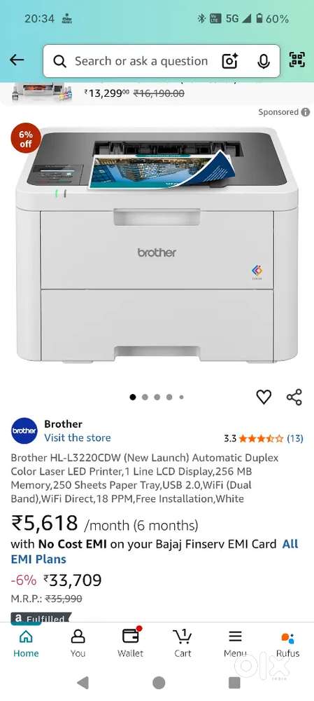 BROTHER HL-L3220CDW PRINTER FOR SALE
