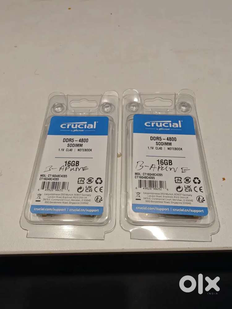 Laptop Ram 16GB x2 DDR 5