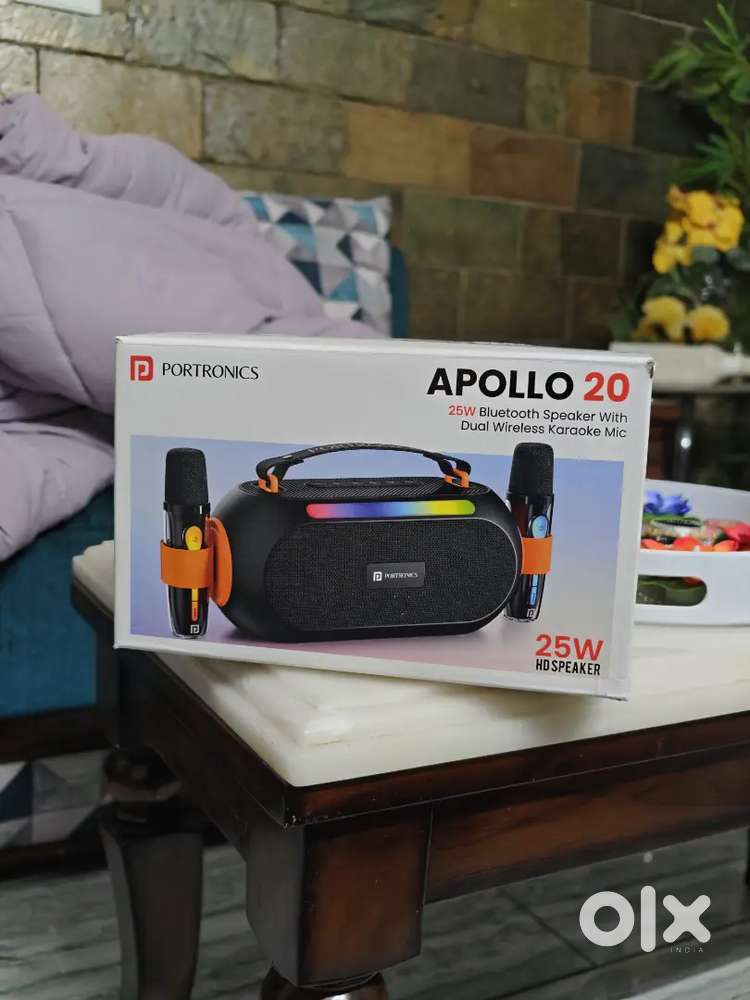 Portronics Apollo 20 Bluetooth Speaker with Karaoke Mic