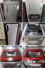 Very nice single door fridge and washing machine with warranty