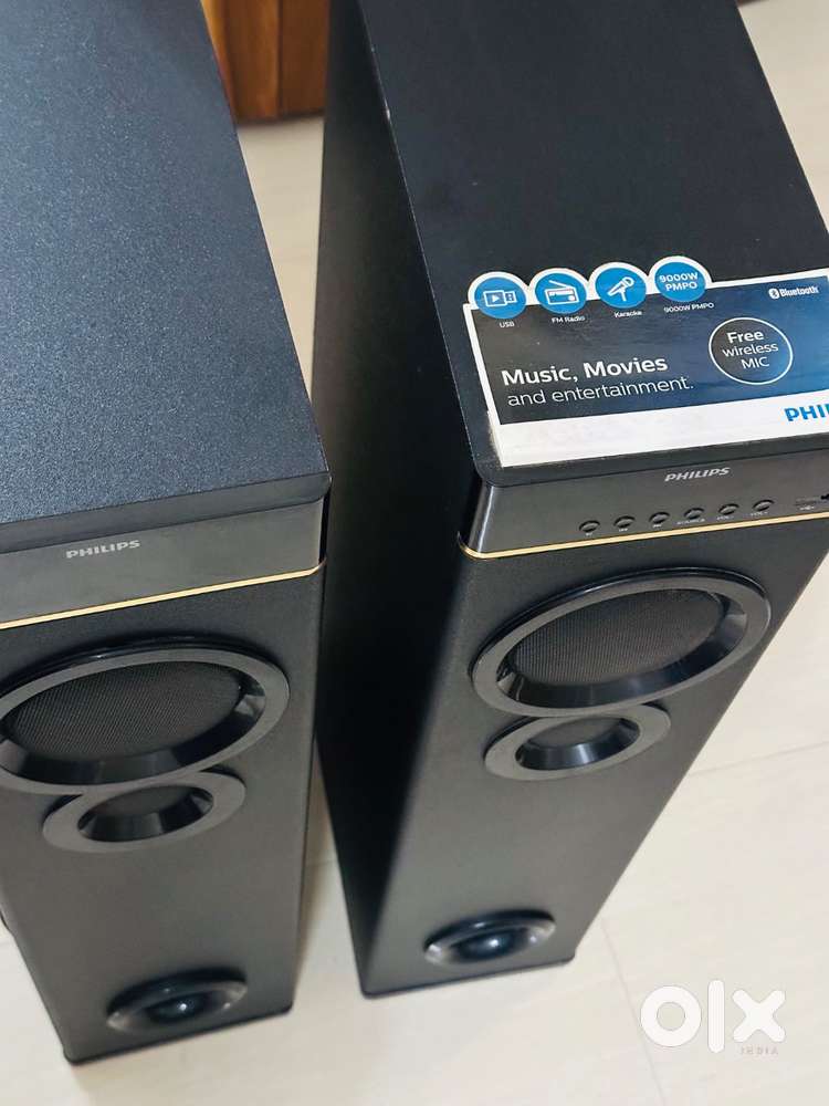 Philips SPA9080B/94 80 W Bluetooth Tower Speaker (Black, 2.0 Channel