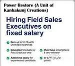 Sales Executive Required:Fixed Salary+Incentives