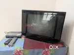 Videocon CRT TV (29 inch) with D2H dish set up box
