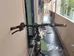 chain is rust and padling and tyre is touching the frame
