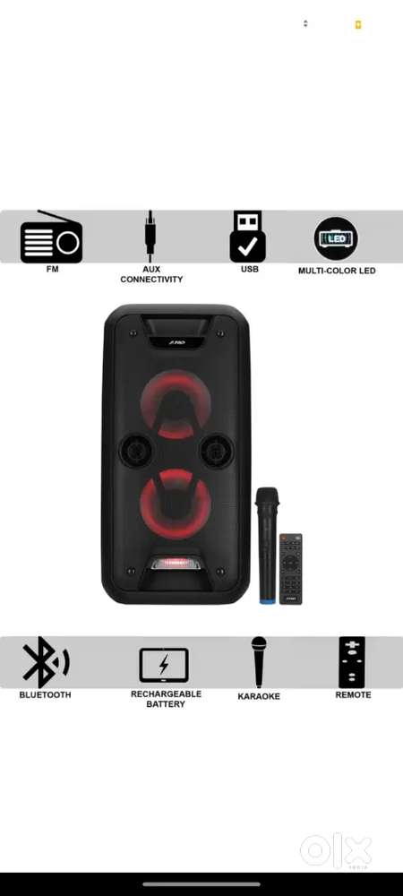 F&D bluetooth with LED Party  lights Speaker