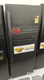 Samsung double door fridge good condition with warranty 1 year old