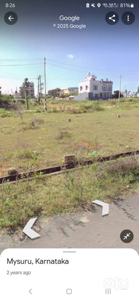University layout mysore site for sale North facing
