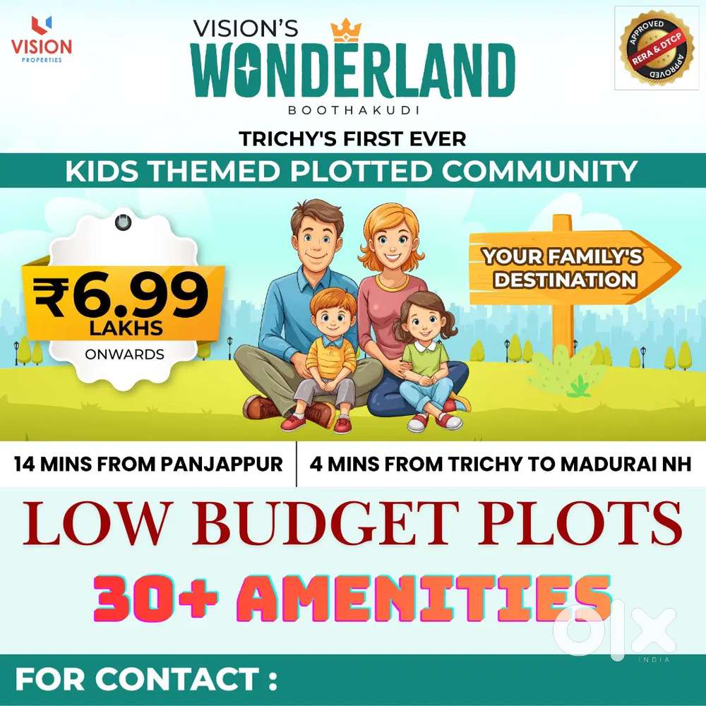 Trichy to madurai NH low budget Plots for future Investment