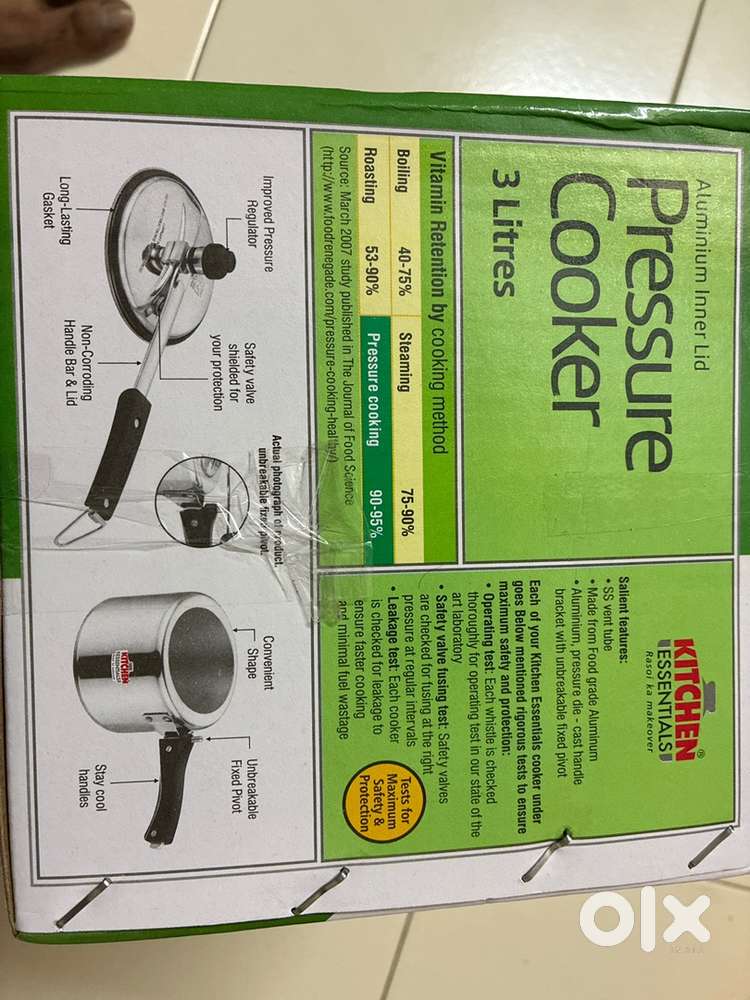 Kitchen essentials, pressure cooker, 3 Ltr
