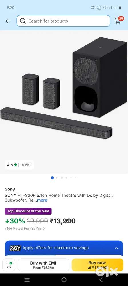 Sony s20r only 10days ఐయింది కోని