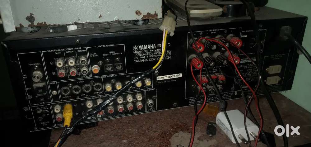 Yamaha rx-v496 av receiver with remote