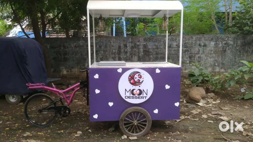 Tricycle cart deep freezer and melter machine
