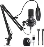 Maono AU-PM420 USB Podcast Condenser Microphone, Computer Mic