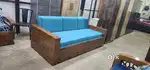 Teakwood sofa cumbed