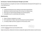 Business development manager