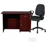 OFFICE TABLE  AND BOSS CHAIR (REVOLVING)