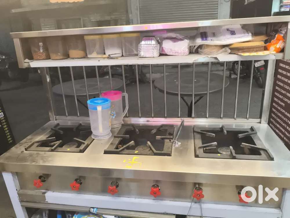 Tree gas burner Chinese counter