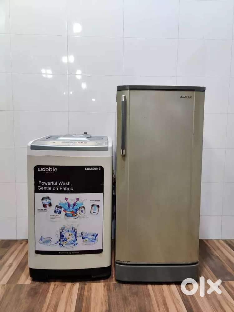 Samsung 190 ltrs base model refrigerator and washing machine