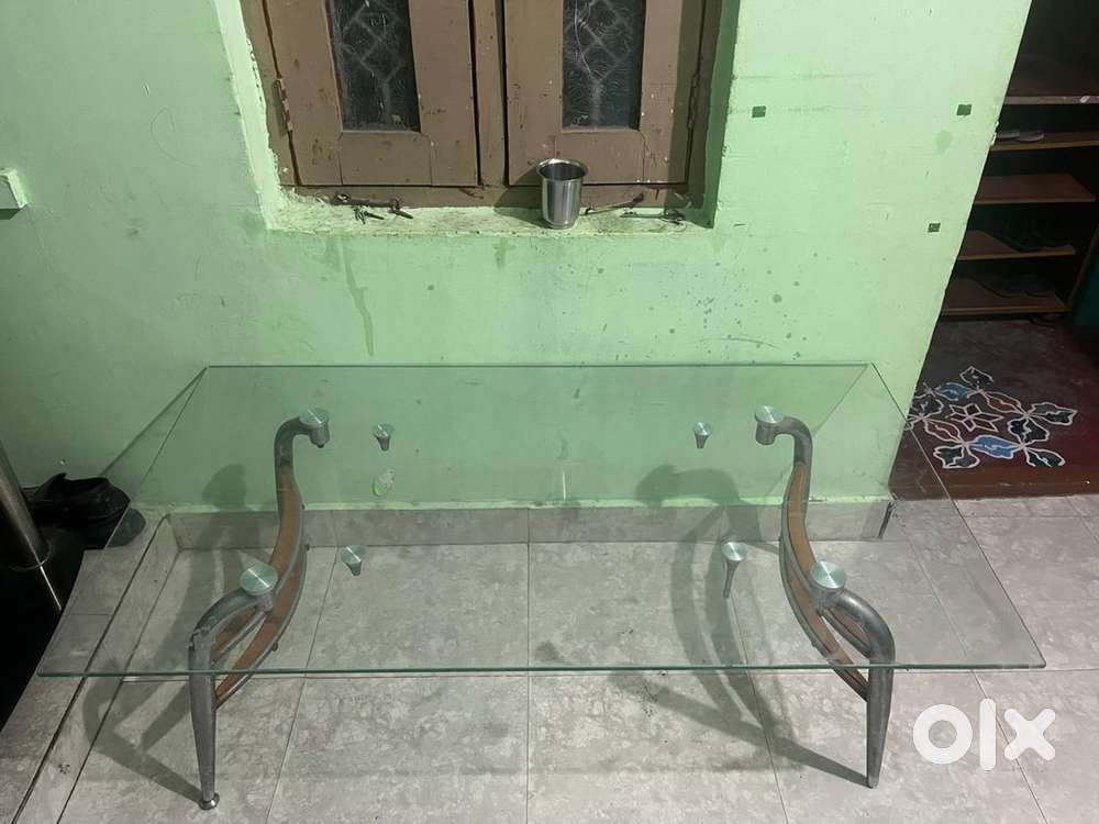 Tea table with glass