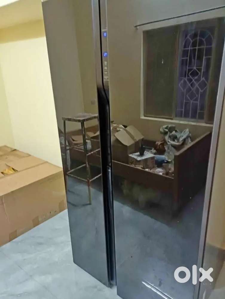 Samsung side by side refrigerator like new connection 5 star rating